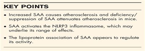 Role of serum amyloid A in atherosclerosis : Current Opinion in Lipidology