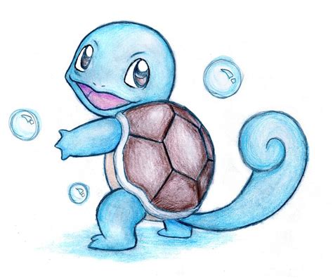 Pokémon Fan Art: Squirtle | Easy pokemon drawings, Pokemon painting ...