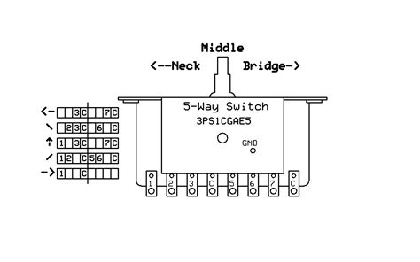 5 Way Switch Wiring Diagram Inline | Manual E-Books - 5 Way Switch ...