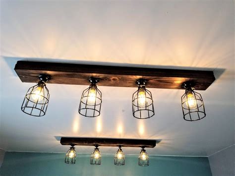 Rustic Farmhouse Decor Farmhouse Ceiling Light Cage Light - Etsy | Farmhouse ceiling light ...