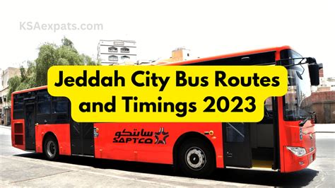 Jeddah City Bus Routes and Timings 2023