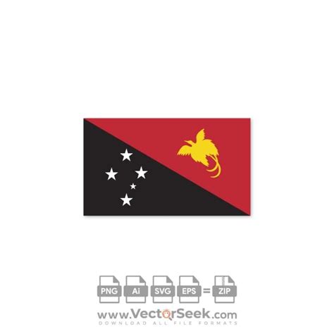 Papua New Guinea Flag Vector - (.Ai .PNG .SVG .EPS Free Download)