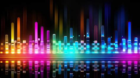 Premium AI Image | equalizer bar graph abstract background