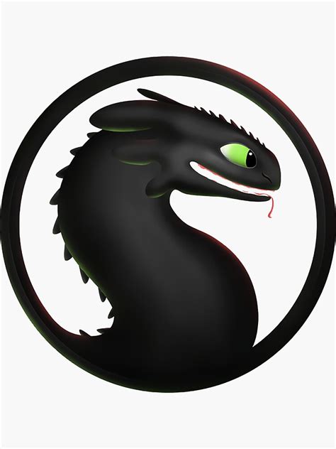 "How To Train Your Dragon, Toothless Logo/Perfect Design" Sticker for ...