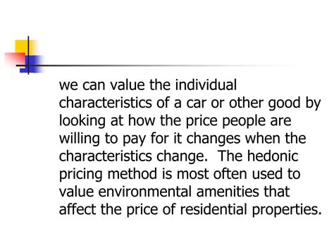 Hedonic pricing model - fasbw