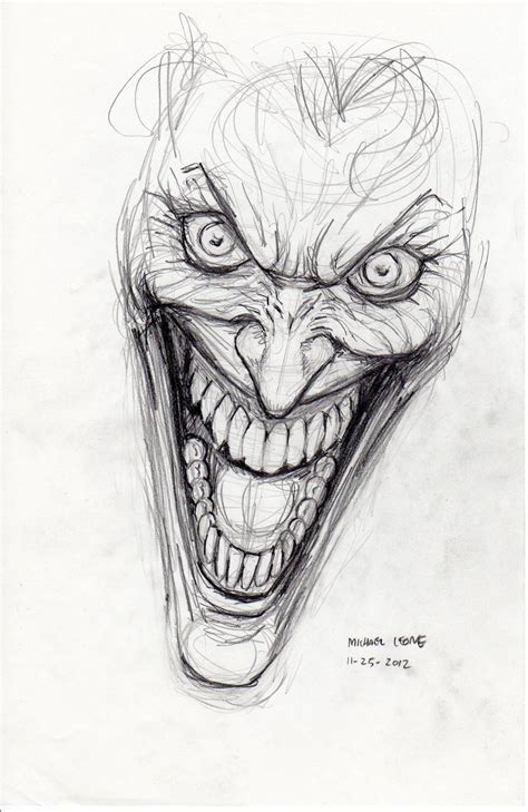 Half Joker Half Harley Quinn Drawing at PaintingValley.com | Explore ...