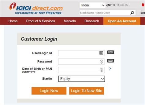 Icici Direct Login Page - EnewResult