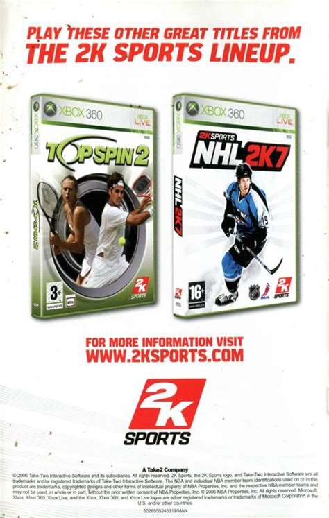 NBA 2K7 cover or packaging material - MobyGames