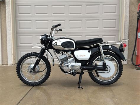 1967 Suzuki B105p Bearcat in Black. 120cc two stroke trail bike with dual rear sprockets ...