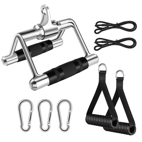 Buy Lat Pulldown Attachment, Cable Machine Attachments for Gym, Home Gym Cable Weight ...