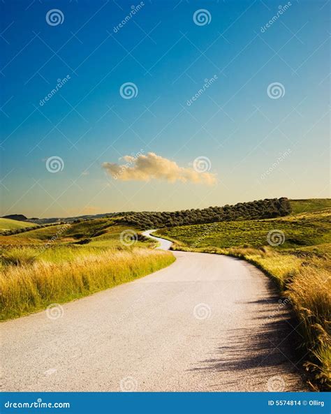 Hill road stock photo. Image of lonely, hill, highway - 5574814