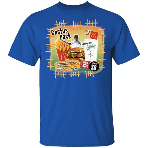 Travis Scott Mcdonalds Cactus Jack Merch Cactus Pack Vintage Bootleg T-Shirt - Tipatee