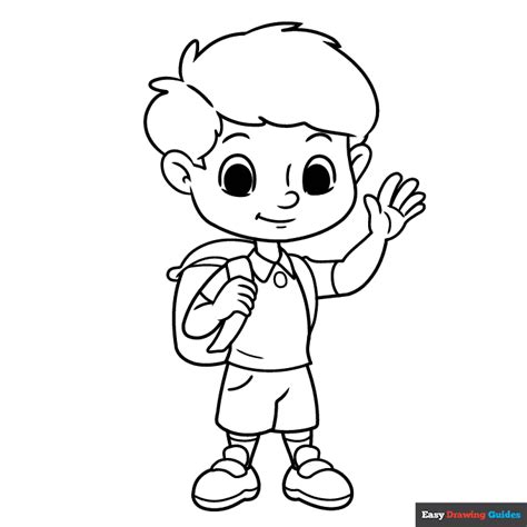 School Uniform Coloring Page