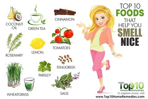 Top 10 Foods that Help You Smell Nice | Top 10 Home Remedies