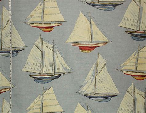 Nautical Boat Fabric - Boy's Room | Sailing theme, Boat, Boat print