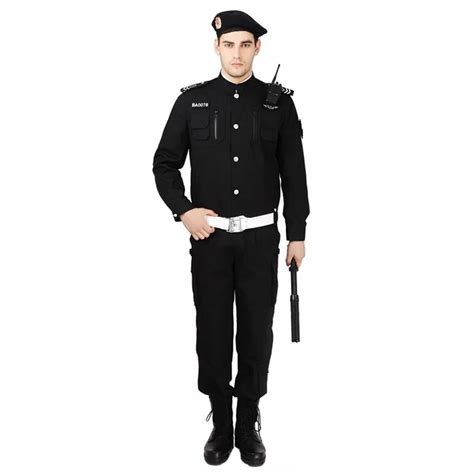 Custom Wholesale Security Guard Uniforms Black For Sale - Buy Wholesale ...