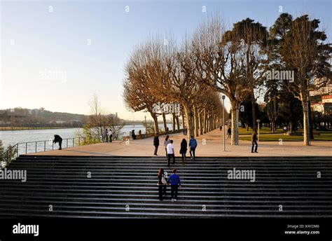 Coimbra and the Mondego river. Portugal Stock Photo - Alamy