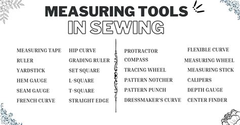 25 MUST HAVING MEASURING TOOLS IN SEWING:(NAMES & PICTURES)