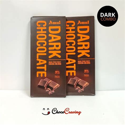 Amul Dark Chocolate 150gm Combo 2x | Choco Craving