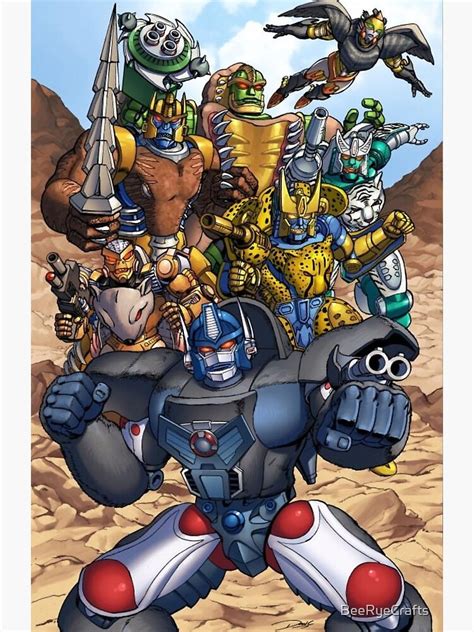 "Maximals - Beast Wars Transformers" Poster by BeeRyeCrafts | Redbubble