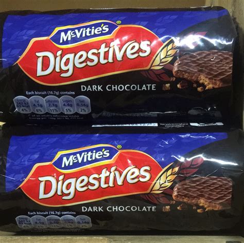 2x McVitie's Dark Chocolate Digestive Biscuits (2 Packs of 266g) & Low Price Foods Ltd