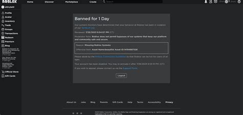 A very odd roblox ban? - Platform Usage Support - Developer Forum | Roblox