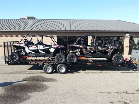 The Echo Elite 24' ATV-UTV trailer is the only way to carry two full size four seat side by side ...