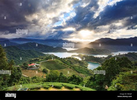 The Beautiful mountain sunset scenery Stock Photo - Alamy