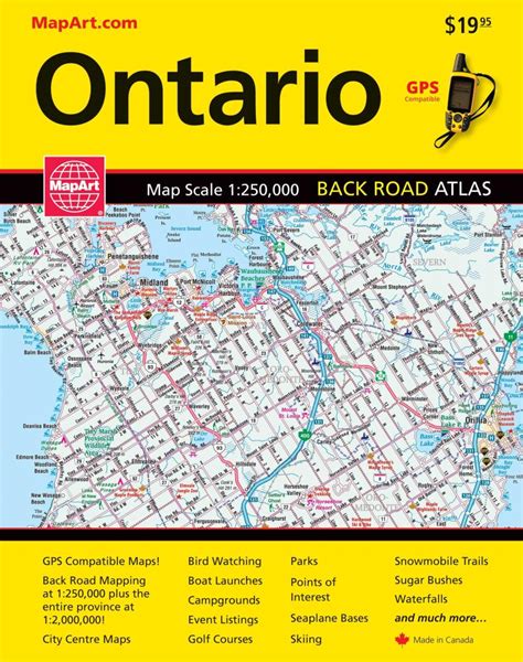 Ontario, Back Road Atlas by Canadian Cartographics Corporation | Maps.com.com