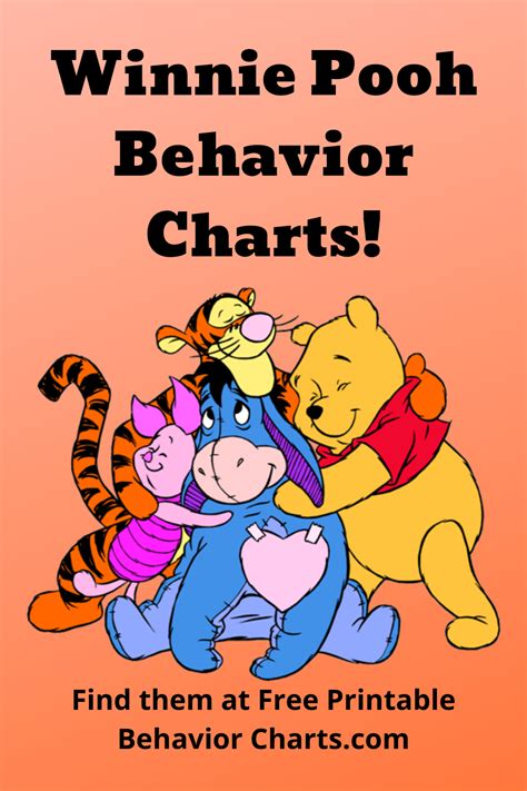 Behavior Charts with Winnie Pooh Characters! | Behaviour chart, Chart, Behavior