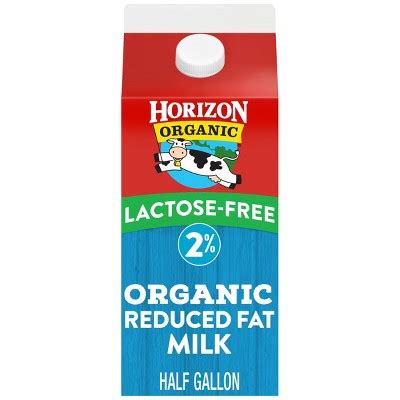 Horizon Organic 2% Reduced Fat Lactose-free Milk - 0.5gal : Target