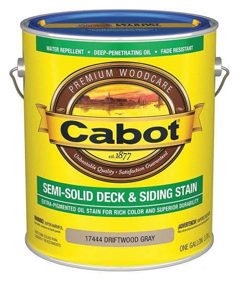 CABOT, For Wood, Semi-Solid Flat, Exterior Stain - 38Y039|140.0017444. ...