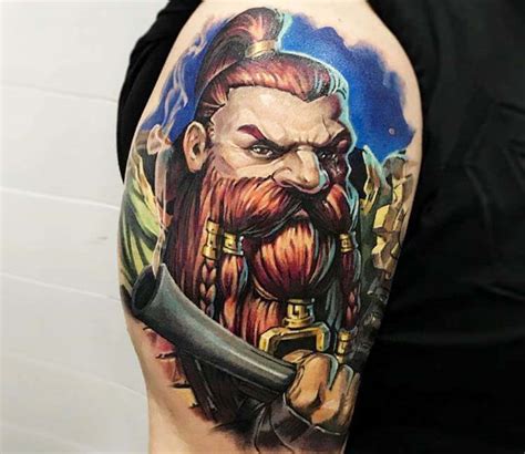 Hunter Dwarf tattoo by Victor Zetall | Post 21132