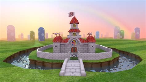 Peach Castle - Blender Render - Super Mario CG by LanceBeryl on DeviantArt