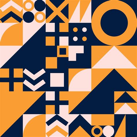 Abstract geometric pattern design with simple geometric shapes and ...