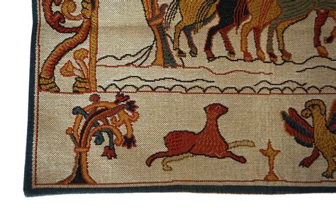 Bayeux Tapestry Reproduction, French Vintage Harold and William Woven ...