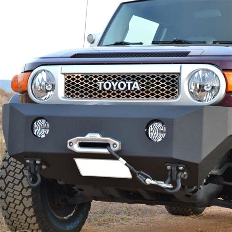 Body Armor 4x4® - Toyota FJ Cruiser 2010 Full Width Black Front Winch HD Bumper