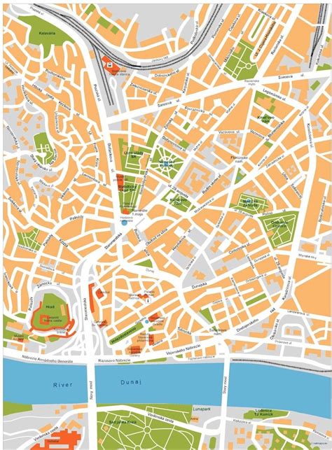 Bratislava vector map. Eps Illustrator Map | Vector maps