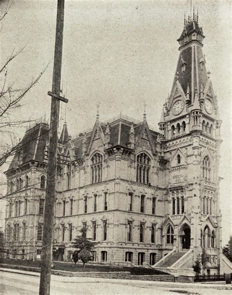 Portland High School (rename Lincoln High School in 1909) in Portland, Oregon. Completed in 1885 ...