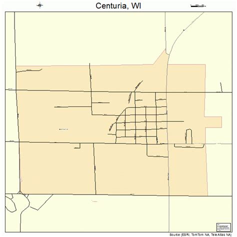 Centuria Wisconsin Street Map 5513850