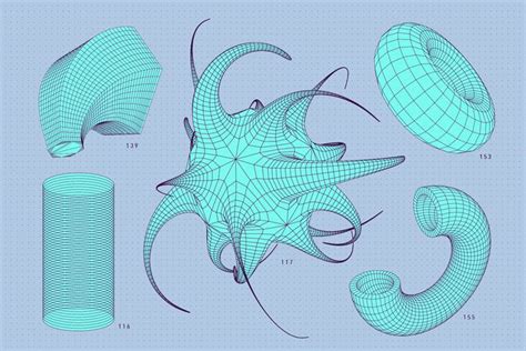 200 Vector Wireframe Shapes | Wireframe, Graphic arts illustration, Vector shapes