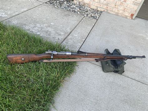 1916 Mauser Gewehr 98 I restored a while ago. Refinished the stock, and reblued the parts that ...