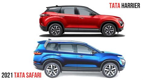 2021 Tata Safari Vs Tata Harrier - Specifications Comparison