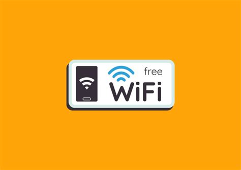 Design for free this Monocolor Flat Blue WiFi Zone Sign template