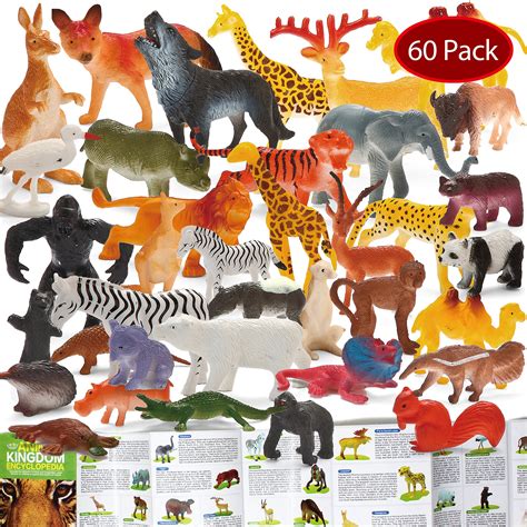 Safari Jungle Animal Toy Set Realistic Wild Kids Figure Animals Playset ...