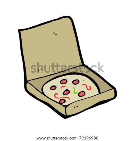 Pizza Box Cartoon Stock Vector Illustration 79196980 : Shutterstock