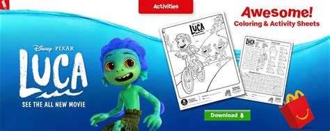 McDonald’s Releases "Luca" Happy Meal Toys - Disney Plus Informer