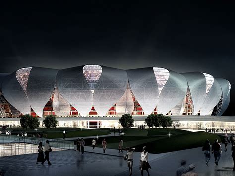 Hangzhou Olympic Sports Centre blooms with steel efficient design - DesignCurial