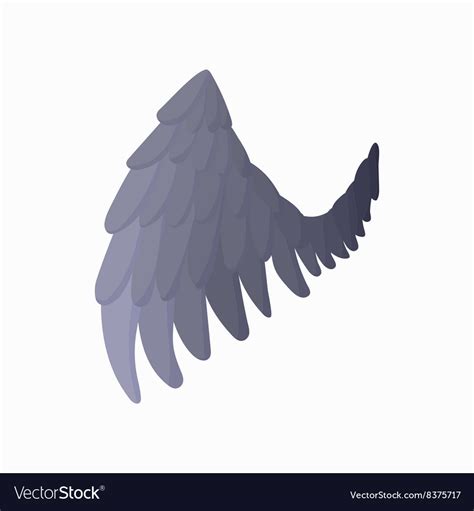 Eagle wing icon cartoon style Royalty Free Vector Image