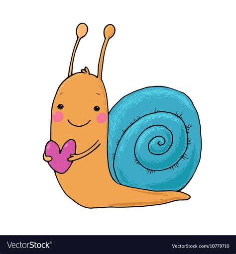 Cute Cartoon Snail